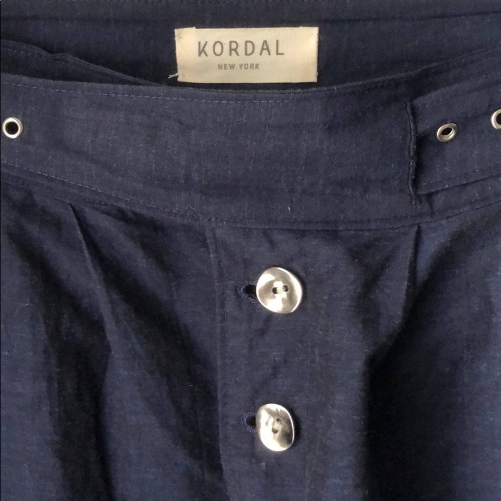 Indigo Linen Skirt from New York Brand KORDAL